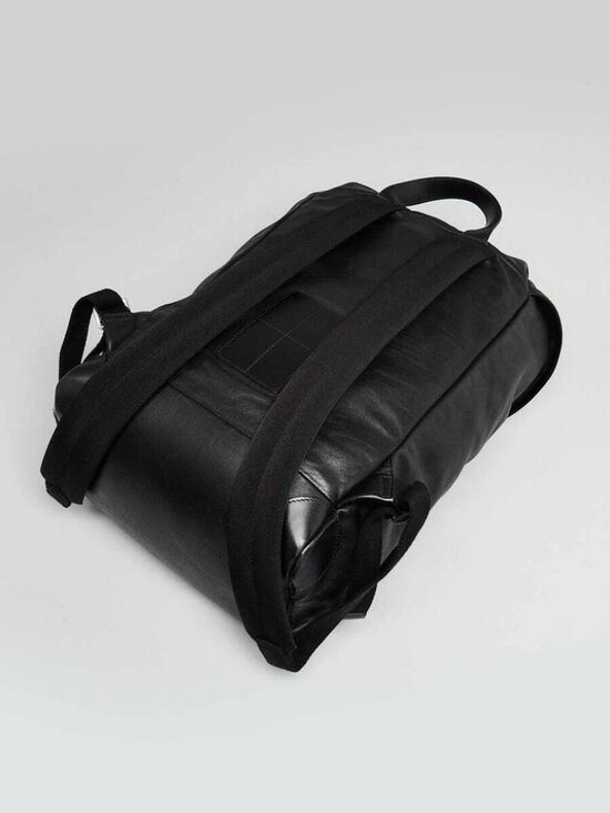 Givenchy Black Leather Drawstring Rider Backpack Bag main image 9